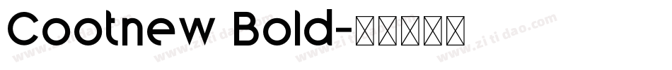 Cootnew Bold字体转换